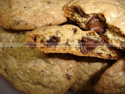 Cookies com pedaços de chocolate