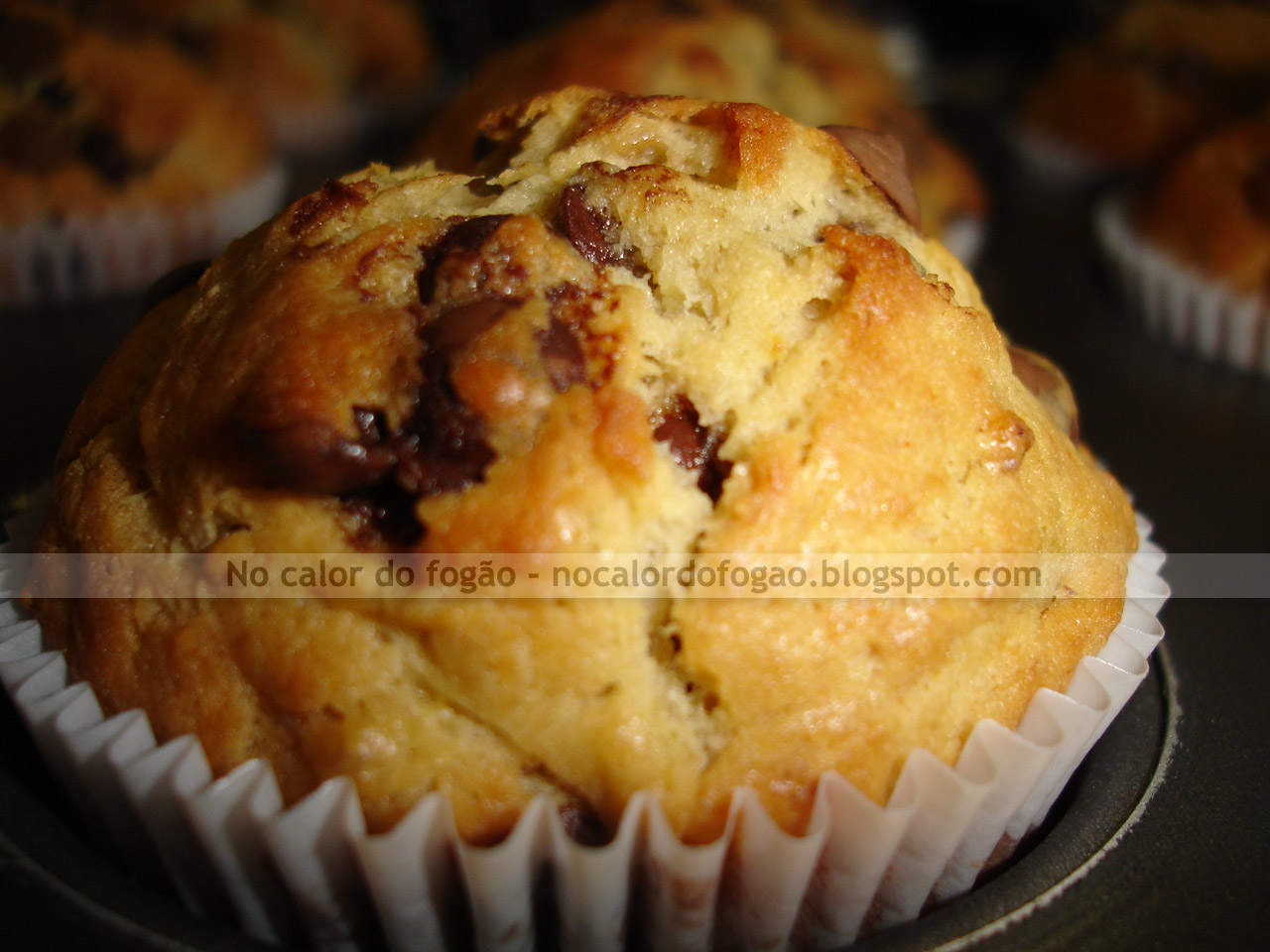 Muffins de banana e manteiga de amendoim