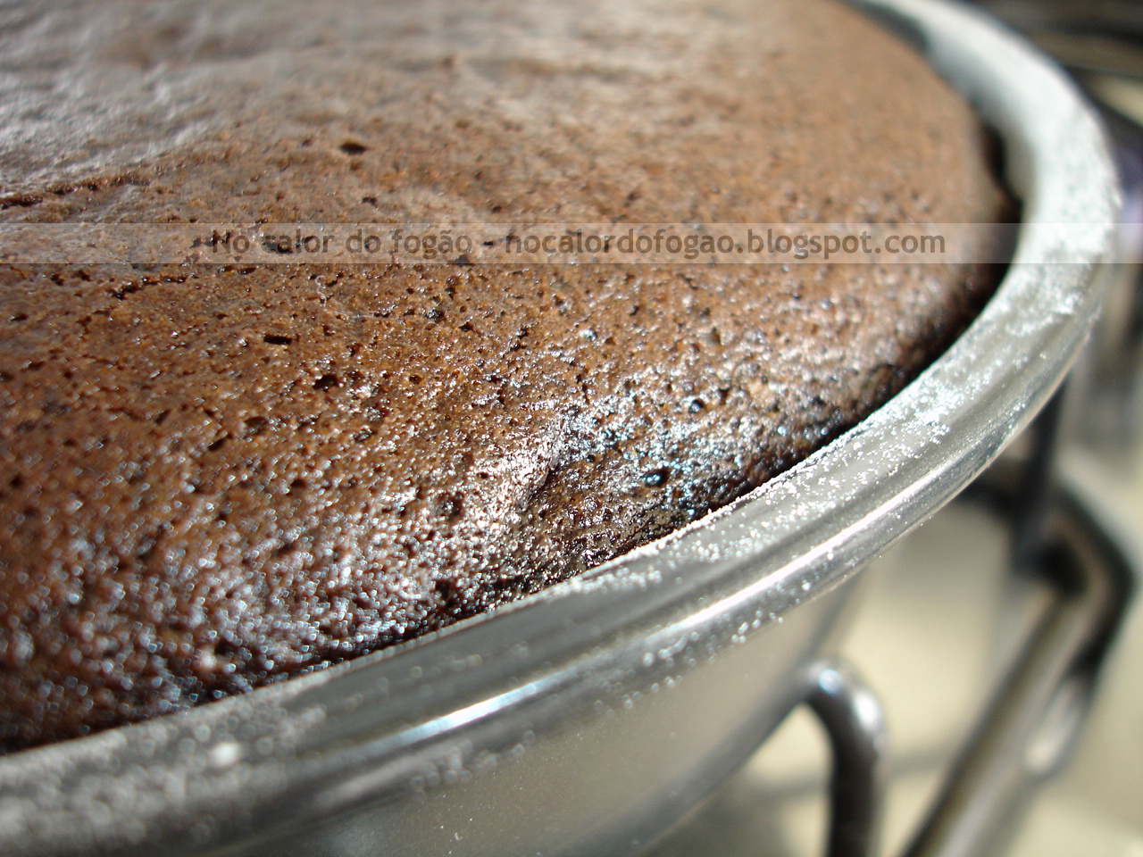 Bolo de chocolate vegano