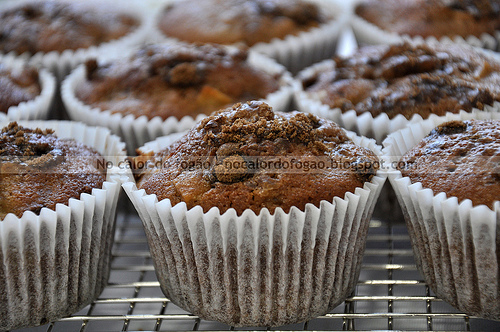 Muffins de pera com especiarias