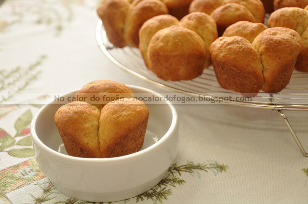Pãezinhos-trevo de aveia