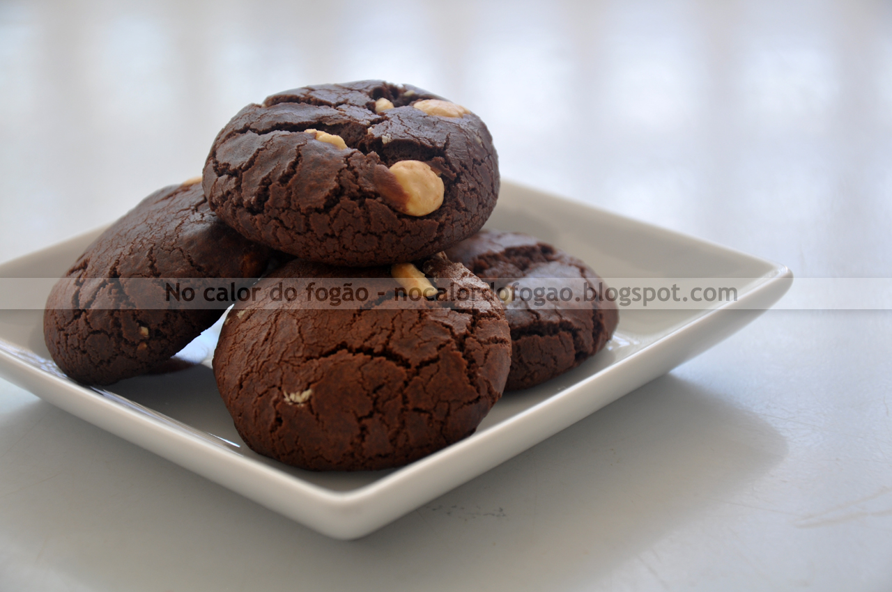 Cookies duplos de chocolate e leite condensado