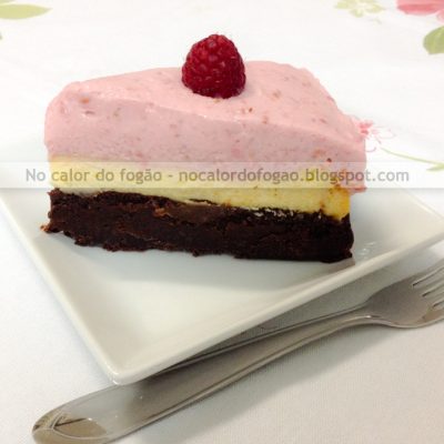 Raspberry cheesecake brownie