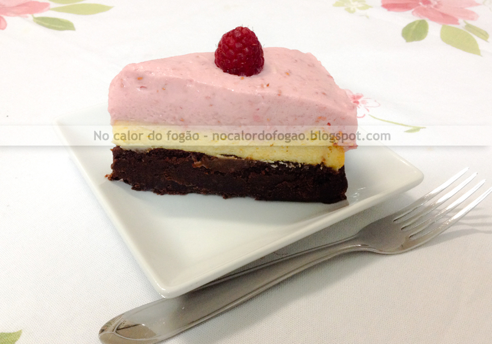 Raspberry cheesecake brownie