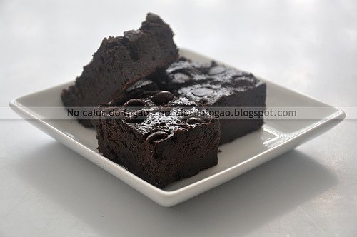 Brownie de biomassa de banana verde