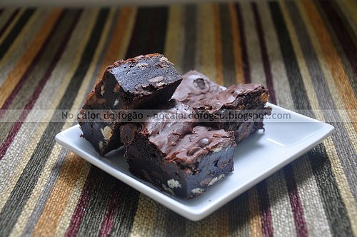 Mistura para brownies quádruplos de chocolate