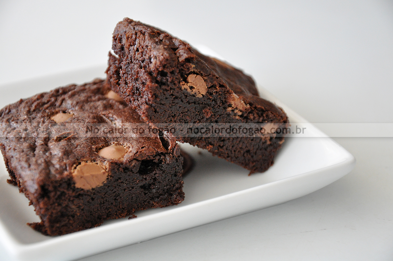 Fudgy brownies para 2 ou 1