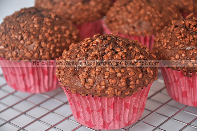 Muffins de banana e chocolate da Nigella