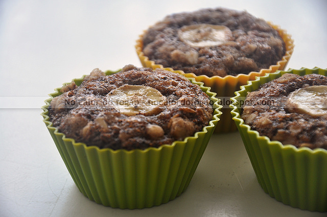 Bolinhos de aveia, banana e canela