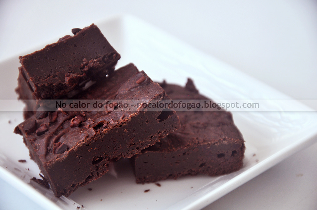 Brownies de chocolate sem glúten