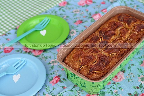 Bolo de pera com farinha de rosca