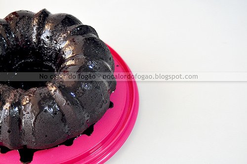 Bolo bundt de fudge de chocolate