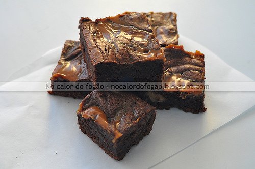 Brownies de doce de leite