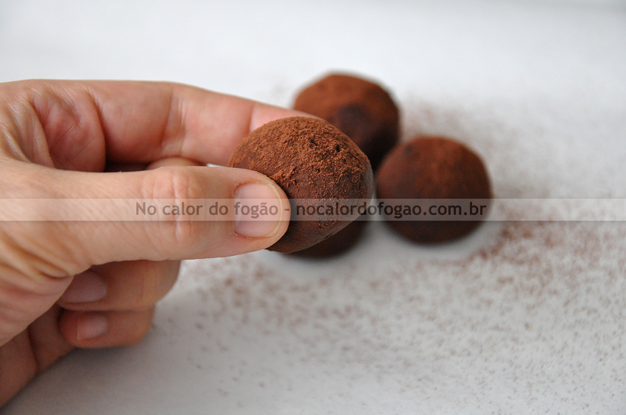 Trufas de chocolate com pimenta