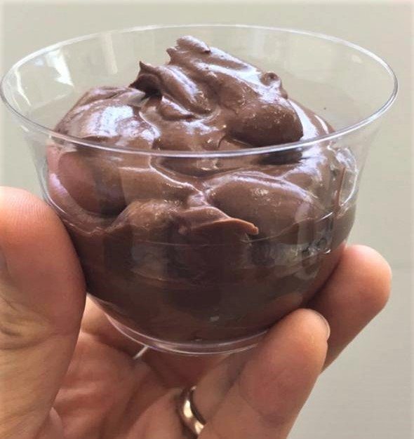 “Mousse” de chocolate amargo com tofu