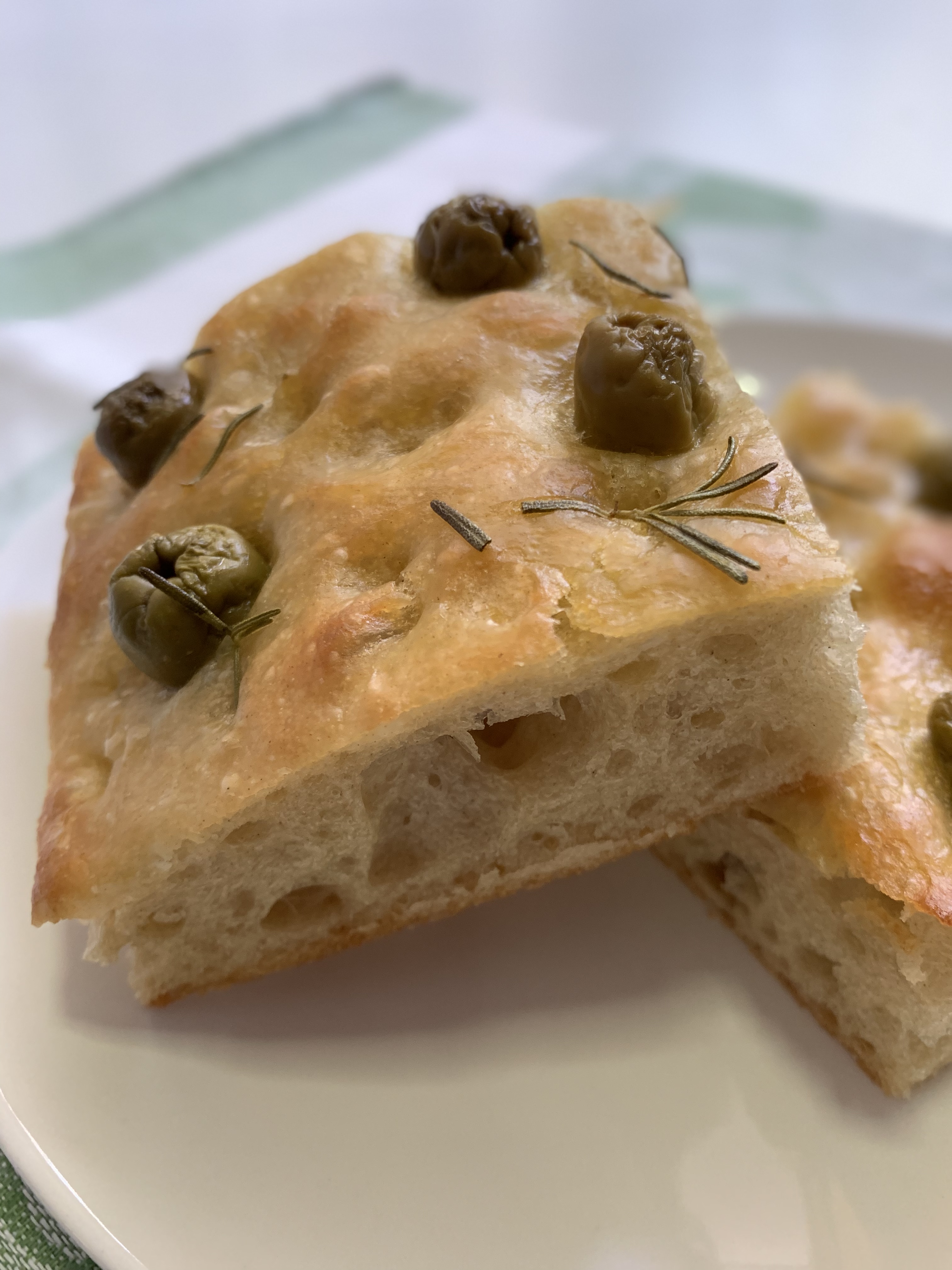 Focaccia de azeitonas