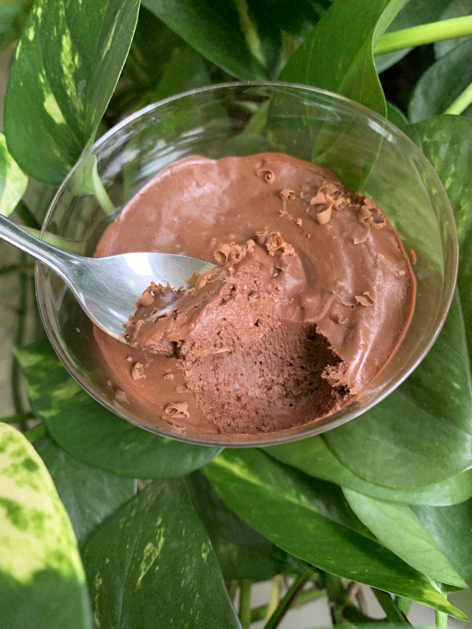 Mousse de chocolate vegana